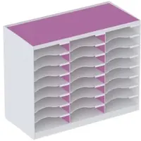 PaperFlow Sortierstation »24 Fächer« A4 rosa