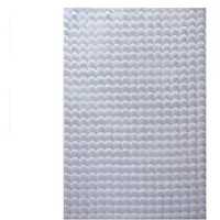 Carpetsale24 Teppich 200x290 cm Silber, Flauschiger Teppich in Felloptik mit Bubble-Design, Super Weich, Plüschig, Ideal für Wohnzimmer