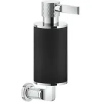 Gessi Inciso Seifenspender zur Wandmontage, Behälter matt schwarz, 58514