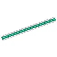 Linex Lineal Super 40 cm mit Anti-Rutsch-Funktion grün Packung mit 10 Stück