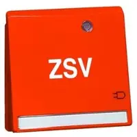 Peha - Steckdose SCHUKO, orange ZSV Beschriftungsfeld,Klappd.,Kontrolllicht