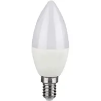 V-TAC RGB LED E14 Leuchtmittel dimmbar mit Fernbedienung Kerze mit Farbwechsel, 4,8 Watt 470 Lumen warmweiß, DxH 3,6x11 cm, 5er Set