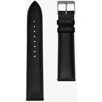 Sternglas - STRAP - Lederarmband - modena schwarz - silber / 20 MM