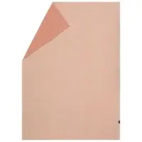 David Fussenegger Wohndecke Leinenmix Alba 'faux uni' 140 x 200 cm Terracotta