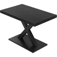 GGM Möbel KMX | Bistro Tisch | B:T 130 x 80 cm | H 78 cm | Schwarz | Gestell: Schwarz | Gestell: 8 x 8 cm