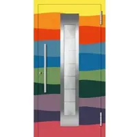 Haustuerenland.de Aluminium Haustür "FIONA" 78 mm RC2 Wunsch-RAL-Farbe außen öffnend DIN rechts