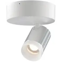 Grau Set Spot Up Round 13 LED-Deckenstrahler-Aluminium poliert/Weiß/Weiß-mit LED (2700K)