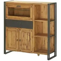 Möbel Kraft Highboard ¦ holzfarben ¦ Maße (cm): B: 119 H: 124 T: 40.0