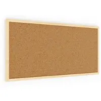 Allboards Pinnwand, Korktafel 80×40 cm, Naturholzrahmen
