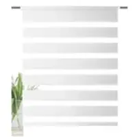 Schmidt Doppelrollo HOME WOHNIDEEN "STRIPES" Gr. 4, weiß, B:70cm H:150cm, Polyester, Rollos, Doppelrollo