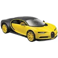 Maisto 31514 - Modellauto - Bugatti Chiron (SCHWARZ-GELB, Maßstab 1:24)