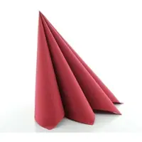 Sovie HORECA Serviette Bordeaux aus Linclass Airlaid 40 x 40 cm, 5x50 Stück