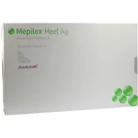 Mepilex Heel Ag Schaumverband 15x22 cm steril 5 St Verband