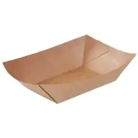Greenbox - Karton-Snack-Schalen 400 ml, 17 x 12,5 x 4 cm, braun, 250 St.