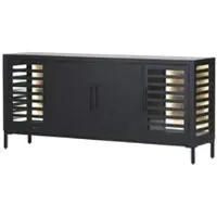 Möbel Kraft Sideboard ¦ schwarz ¦ Maße (cm): B: 180 H: 80 T: 43.0