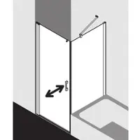 Kermi PE1KL09318VZK Pendeltür Pega 1KL 0930x