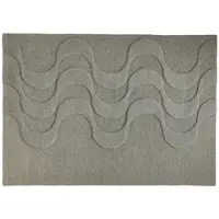 Möbel Kraft Handtuft-Teppich ¦ grau ¦ Wolle ¦ Maße (cm): B: 120