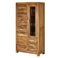Möbel Kraft Vitrine Amarillo , holzfarben , Maße (cm): B: 101 H: 190 T: 45.0