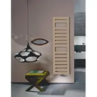 Zehnder Design-Heizkörper Metropolitan Spa elektrisch, 1540 x 39 x 400 mm, Beige Quar., spritzwassergeschützt IP44, mit Handtuchaufnahme