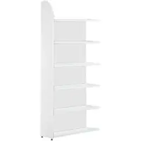 Kerkmann Büroregal Dante, Regalfeld, H 2250 x B 1000 mm, Rückwand, lichtgrau