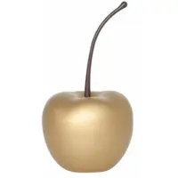 Pottery Pots Deko-Kirsche in Gold matt aus robustem Fiberglas, Größe XS - E2214-S1-GO