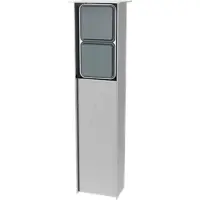 JEHOKA 40249045 - Edelstahl-Säule B 4.2, 1 Schalter, 1 Steckdosen