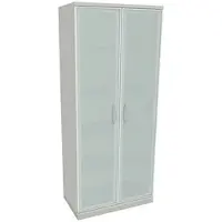 Fm Büromöbel Aktenschrank »Sidney« 5 OH satinierte Acrylglastüren grau, 80x186.9x44.2 cm