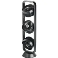 Carlo Milano Standventilator mit 3 Rotoren, 3 Stufen, Oszillation, Timer, 105 Watt