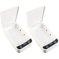 Somikon 2er-Set UV-Desinfektions-Boxen für Smartphone, Brille, Schlüssel usw.