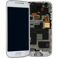 Samsung Komplett LCD+ Frontcover inkl. Displayrahmen für Galaxy S4 Mini GT-i9195, frost weiß
