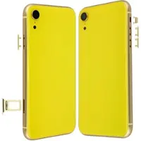 Apple Gelbes Cover (ohne Logo) für Rückseite inkl. Tastenset und SIM-Halter, passend für iPhone XR