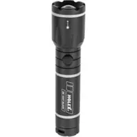 Holex LED-Taschenlampe mit Batterien, schwarz
