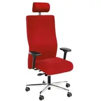 ORIGINAL STEIFENSAND Schwerlast Bürostuhl mit Kopfstütze »seno XXL« mit Armlehnen rot, 78 cm