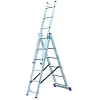 Krause Corda Vielzweck-Leiter 3x7 Sprossen mit Treppenversion - 033376