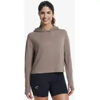 RevolutionRace Impulse Active Cropped Hoodie Damen Morel, Größe:XS - Damen > Oberteile > Longsleeves - Grau