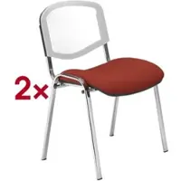 Nowy Styl 2er-Set Stapelstühle »Iso Ergo Mesh« rot, 47.5x47 cm
