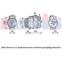 AKS Kompressor Klimaanlage DASIS 852713N für Mercedes-Benz R