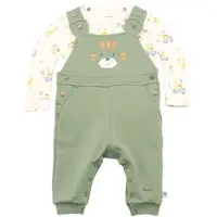 BORNINO HOME Sunny Adventure 2-tlg. Set Latzhose mit Shirt, gruen | mehrfarbig, 62