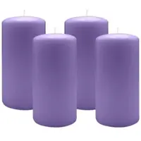 Kopschitz Kerzen 2er Set Adventskranzkerzen Veilchen Ø 100 x 300 mm