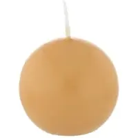 Kopschitz Kerzen Kugelkerzen Mango Gelb, Ø 70 mm, 12 Stück, dt. Kerzen in RAL Kerzenqualität, Kein rußen und tropfen