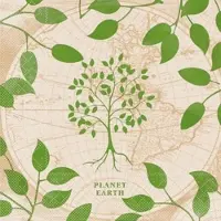Mank Tissue Serviette Opus Earth, 33 x 33 cm, 100 Stück -