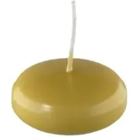 Kopschitz Kerzen Schwimmkerzen Mustard Senf 32 x Ø 80 mm, 8 Stück