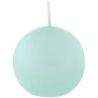Kopschitz Kerzen Kugelkerzen Türkis, Ø 40 mm, 12 Stück, dt. Kerzen in RAL Kerzenqualität, Kein rußen und tropfen