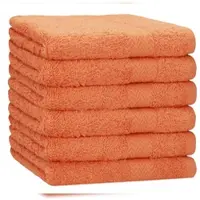 Betz 6 Stück Duschtücher 70x140 cm Farbe blutorange