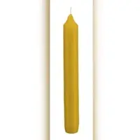 Kopschitz Kerzen Leuchterkerzen, Tafelkerzen, Haushaltskerzen Mostarda Senf, 250 x Ø 25 mm, 12 Stück