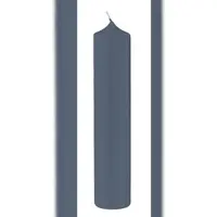Kopschitz Kerzen 4 Altar Kerzen Pacific Blue Blau/Grau 10% BW Anteil (Bienenwachs Kerzen) 25 x 8 cm im XXL Format