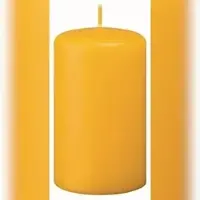 Kopschitz Kerzen Stumpenkerzen Goldgelb 130 x 70 mm, 4 Stück