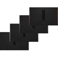 NEFF Collection V58YHQ4B0 - N70 Induktionskochfeld mit Dunstabzug mit 7 Jahre Garantie, Matt Black Design, Twist Touch, Combi Zone, Mit Rahmen aufliegend, Flex Design, 80 cm