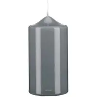 Kopschitz Kerzen Kerzen Stumpenkerzen Klarlack Hochglanz Silbergrau, 120 x 60 mm, 4 Stück