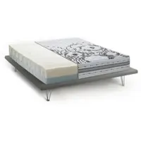 Dmora Doppelmatratze Dmelos, Memory-Foam- und Waterfoam-Matratze, 100% Italy, Anti-Milbe und hypoallergen, Cm 160x200h 22